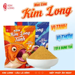Mồi KIM LONG Thơm & Tanh 800g - Sử dụng linh hoạt làm Mồi Câu hoặc Mồi Xả